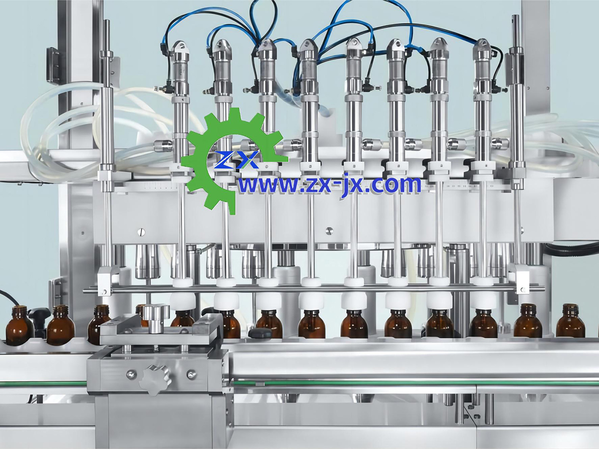 8头跟随式灌装+旋转旋盖机